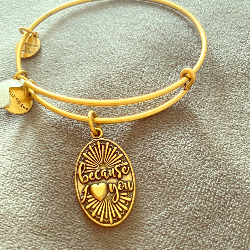 Alex and Ani bracelet Because I love you ❤️